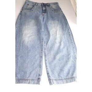 Vintage A.LAB Light Wash Extra Baggy Jeans Y2K Skater Style Wide Leg Denim Sz14